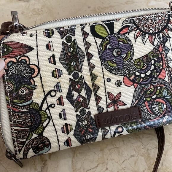 Sakroots Geometric Spirit Desert Owl Smartphone Crossbody Purse - Picture 16 of 16